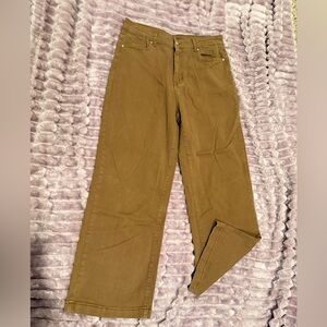 Coffee Wide-Leg Jeans